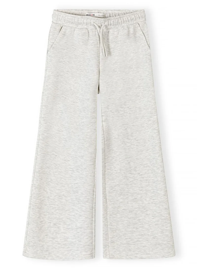 مينوتي Girls wide leg joggers mottled grey